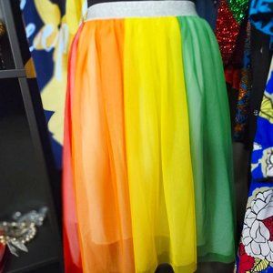 For Target Rainbow Color Tulle Skirt